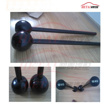 Balck Powder Steel Mace Bell pour entraînement à la force de rotation